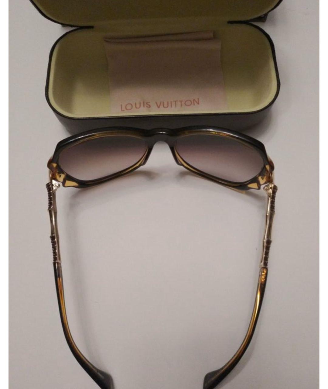 LOUIS VUITTON Черные пластиковые солнцезащитные очки, фото 3