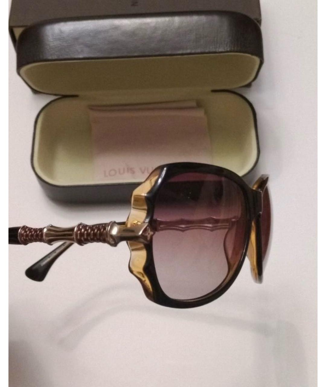 LOUIS VUITTON Черные пластиковые солнцезащитные очки, фото 5