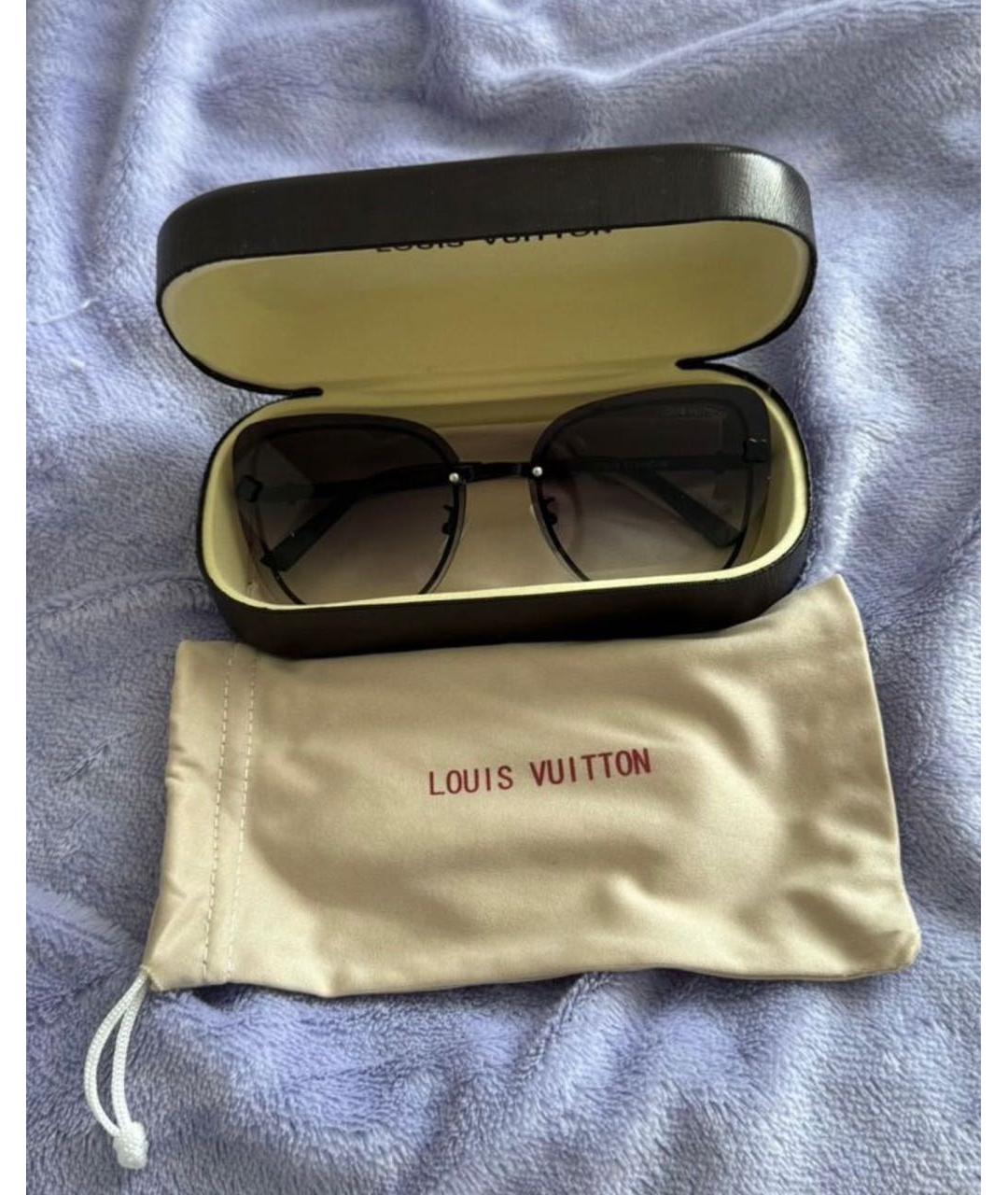 LOUIS VUITTON Черные пластиковые солнцезащитные очки, фото 2