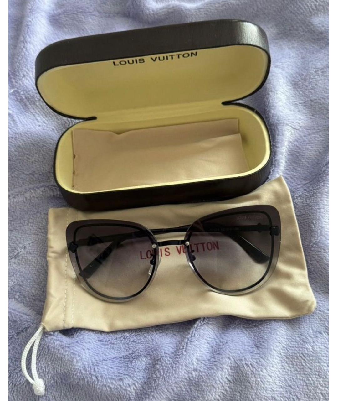 LOUIS VUITTON Черные пластиковые солнцезащитные очки, фото 6