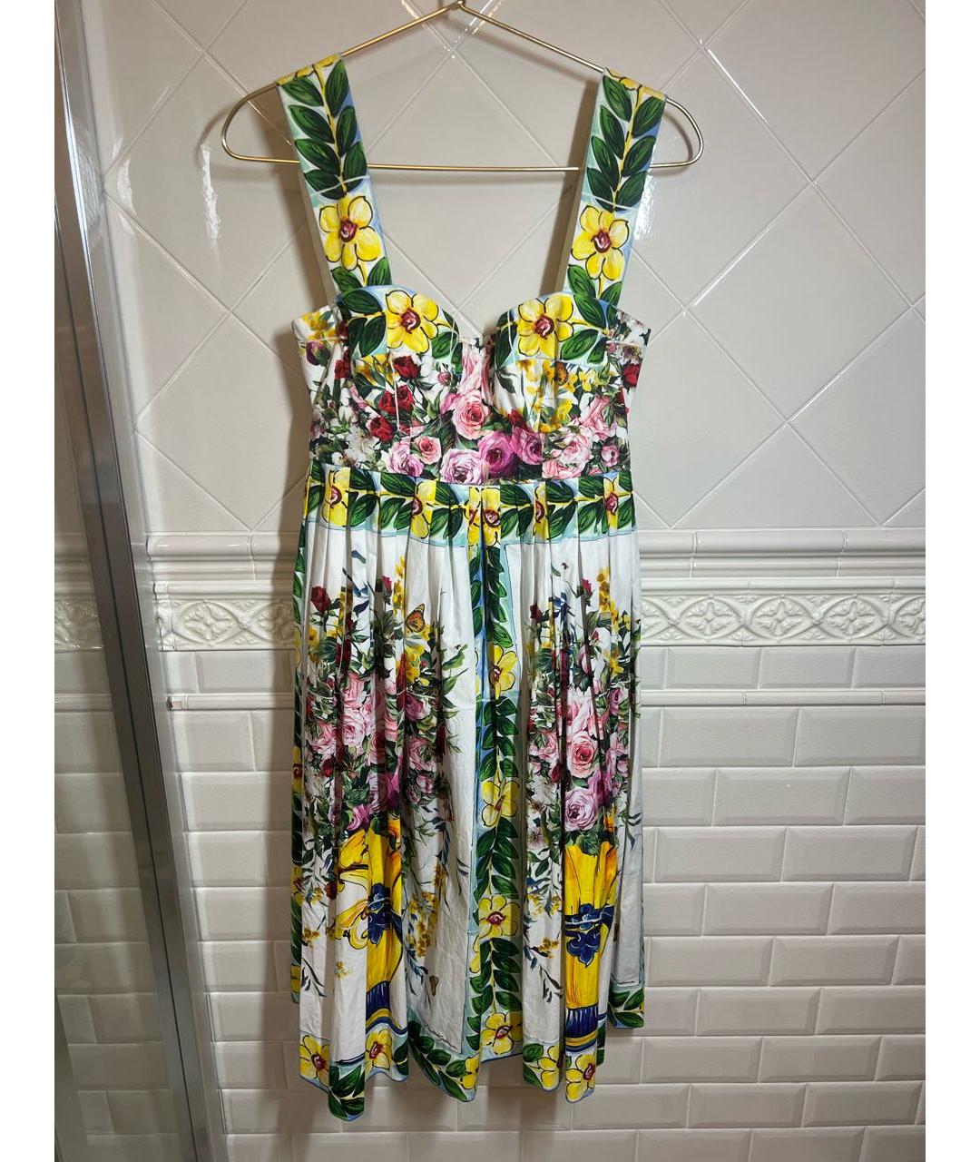 DOLCE&GABBANA Мульти хлопковый сарафан, фото 5