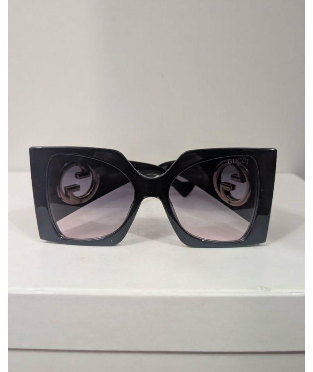 GUCCI Черные пластиковые солнцезащитные очки, фото 5