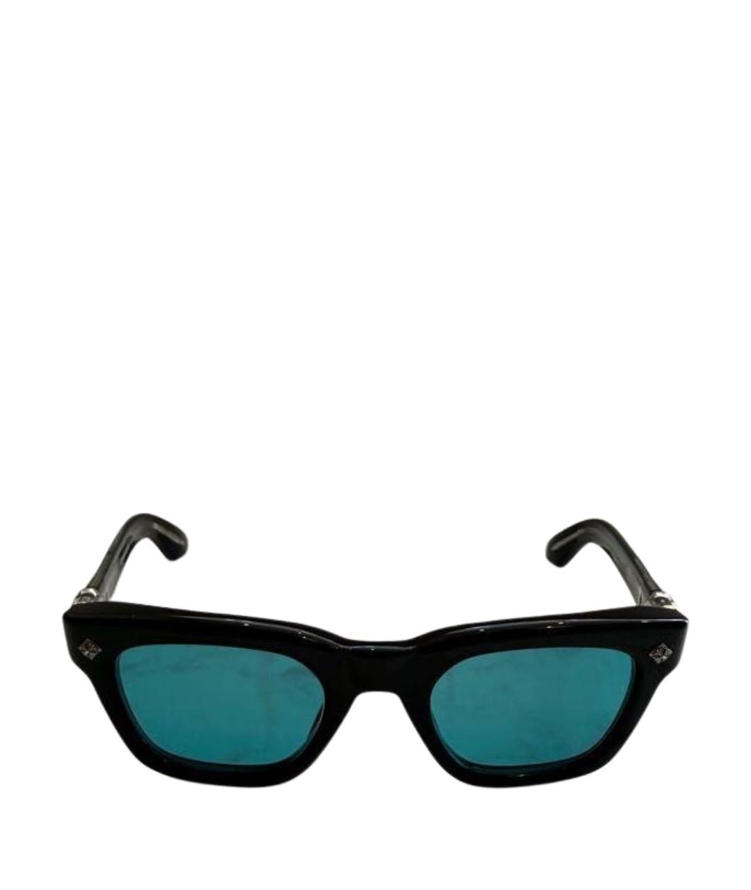CHROME HEARTS Черные пластиковые солнцезащитные очки, фото 1