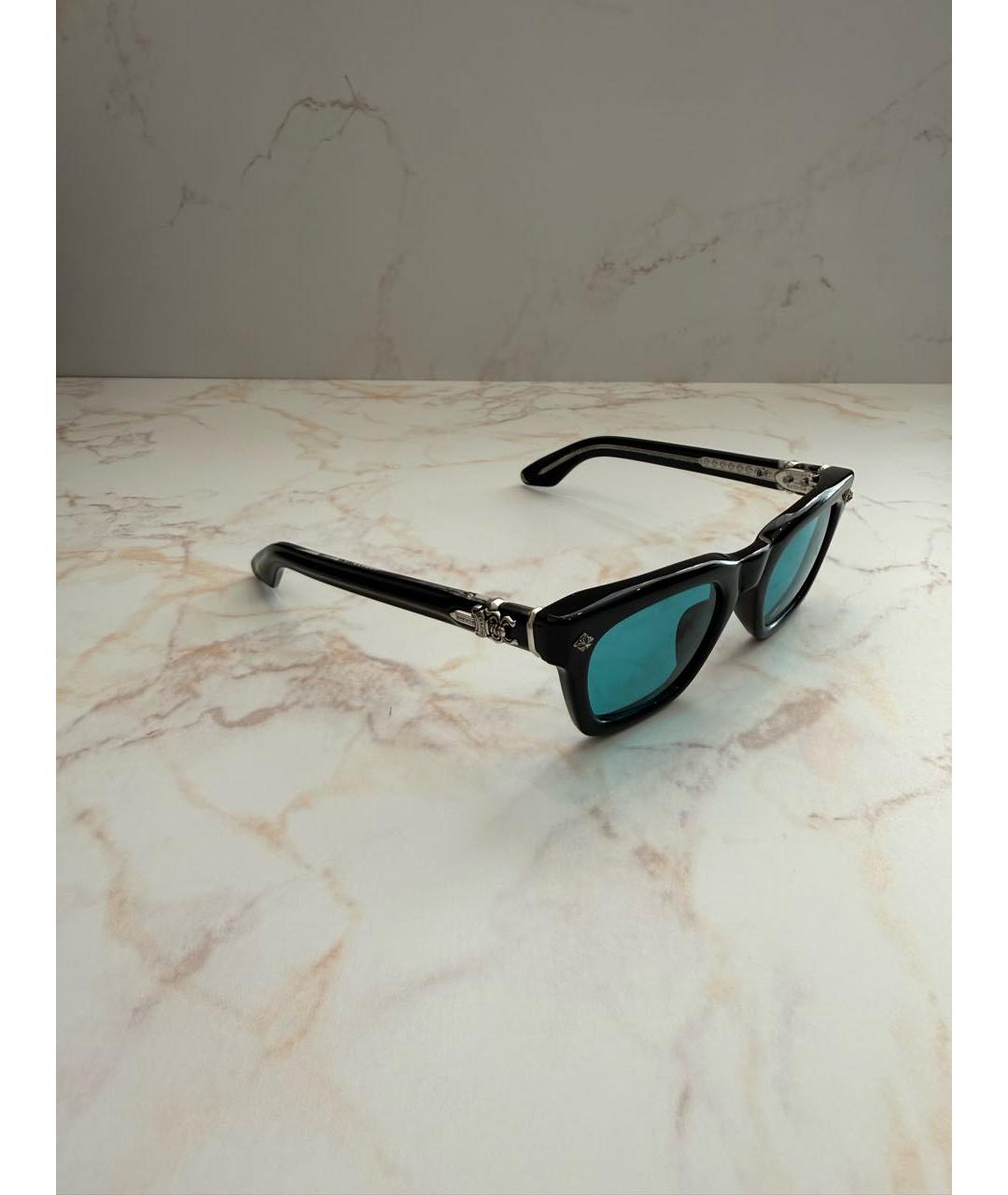 CHROME HEARTS Черные пластиковые солнцезащитные очки, фото 3