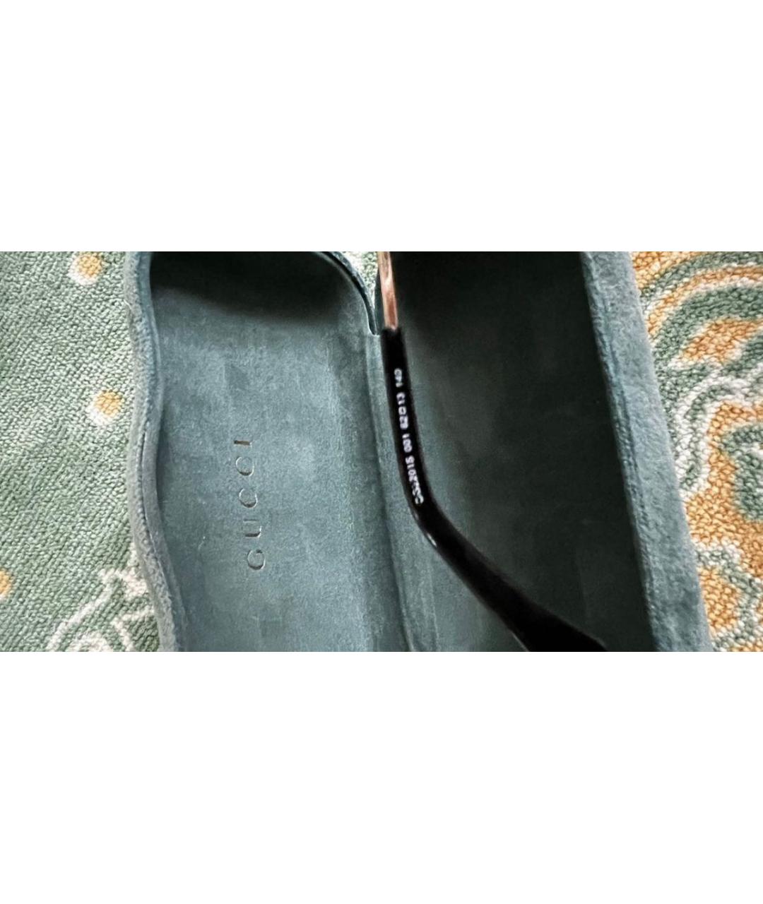 GUCCI Золотые металлические солнцезащитные очки, фото 5