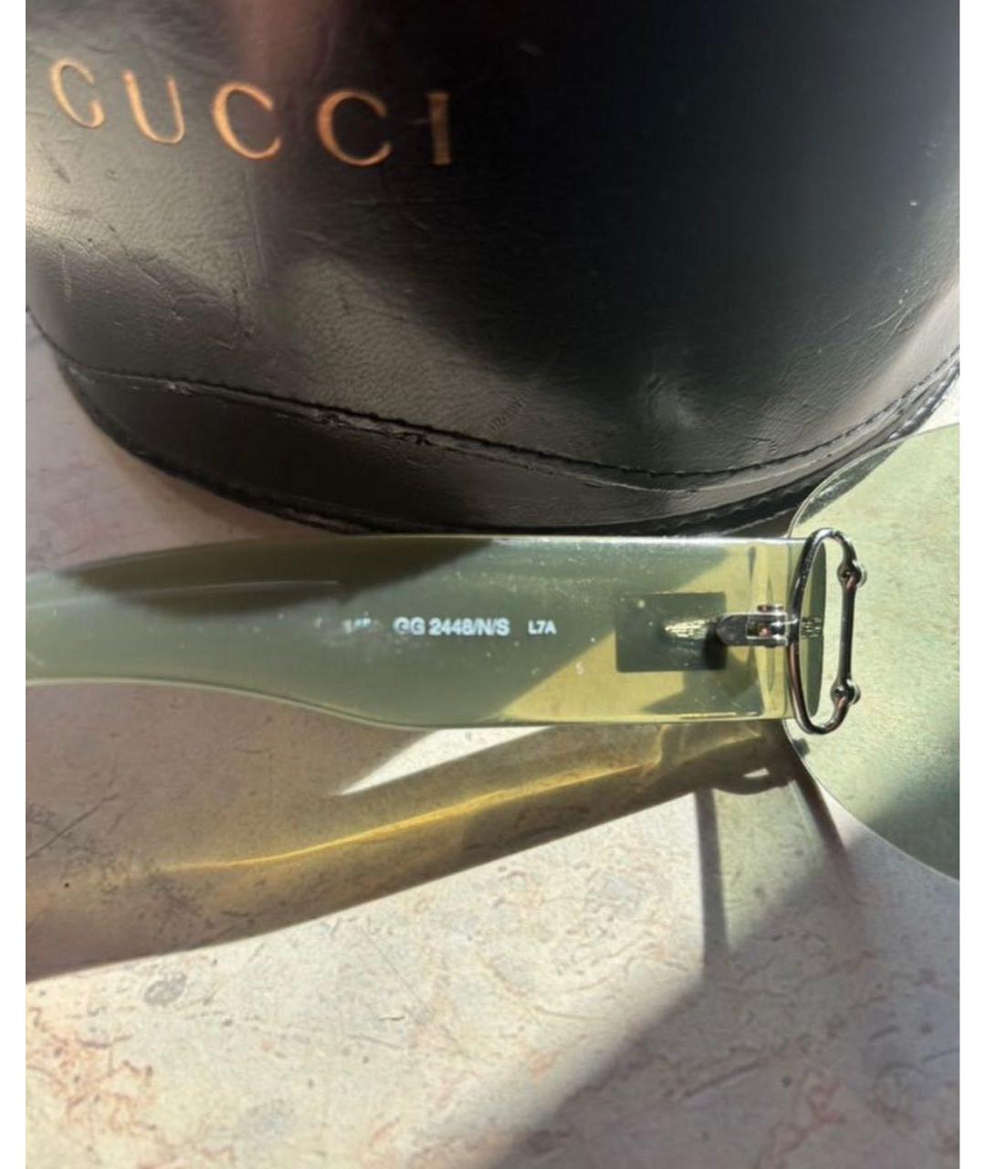 GUCCI Пластиковые солнцезащитные очки, фото 5
