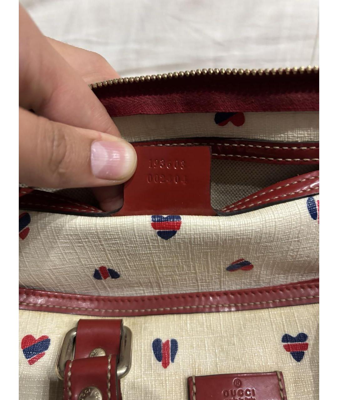 GUCCI Белая дорожная/спортивная сумка, фото 4