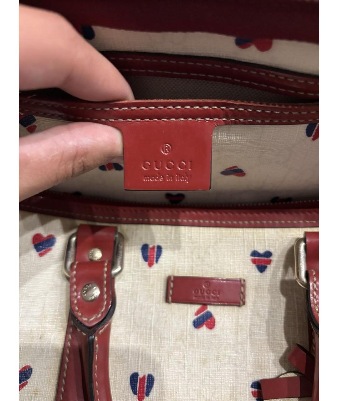 GUCCI Белая дорожная/спортивная сумка, фото 3