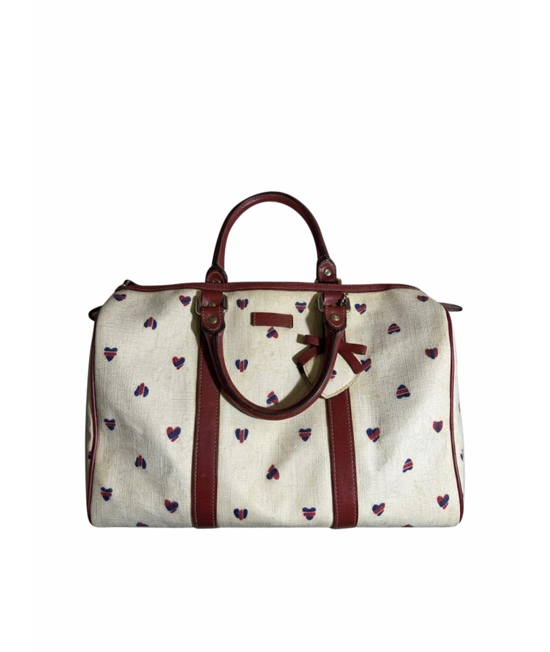GUCCI Белая дорожная/спортивная сумка, фото 1