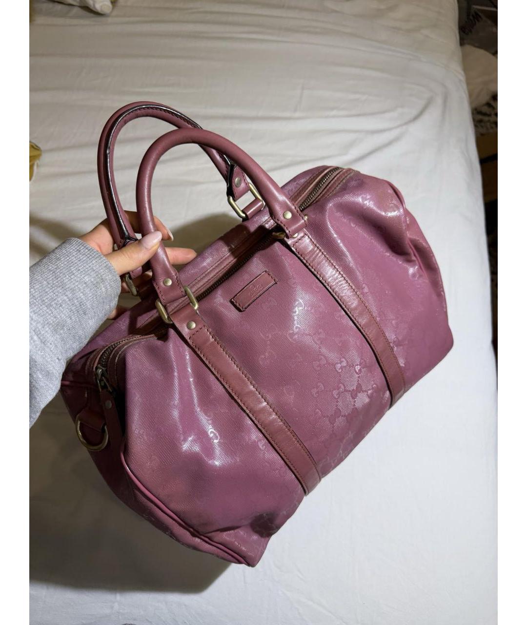 GUCCI Розовая дорожная/спортивная сумка, фото 4