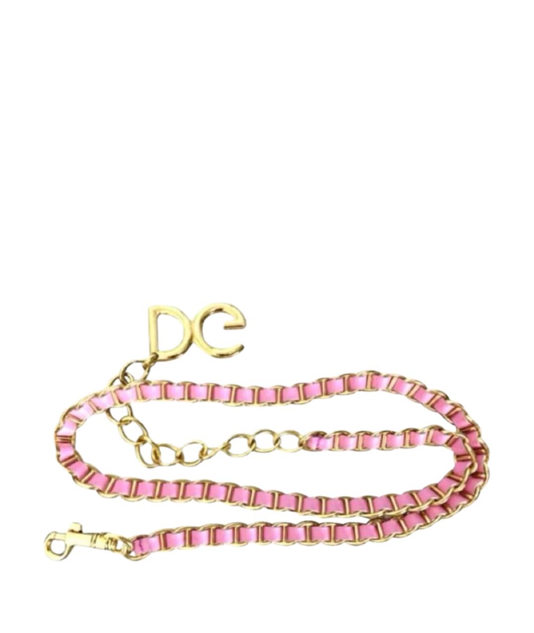DOLCE&GABBANA Розовый ремень, фото 1