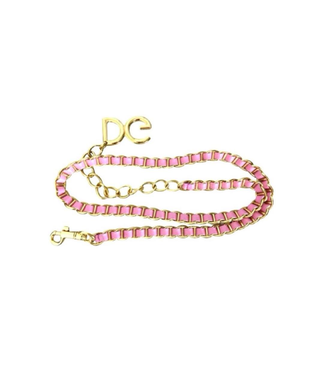 DOLCE&GABBANA Розовый ремень, фото 9