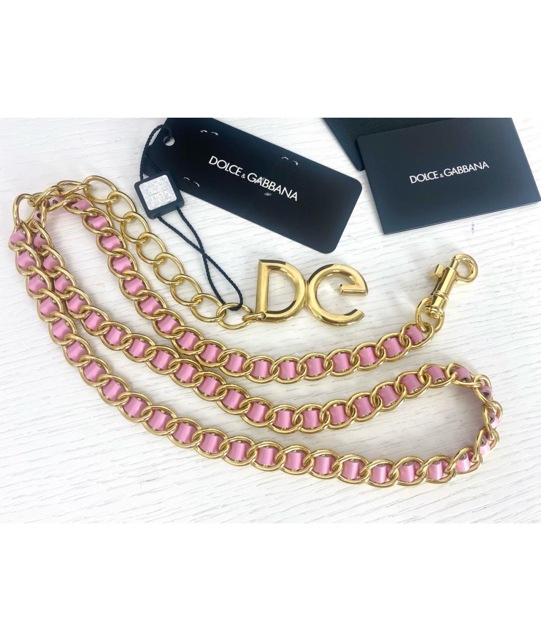 DOLCE&GABBANA Розовый ремень, фото 4