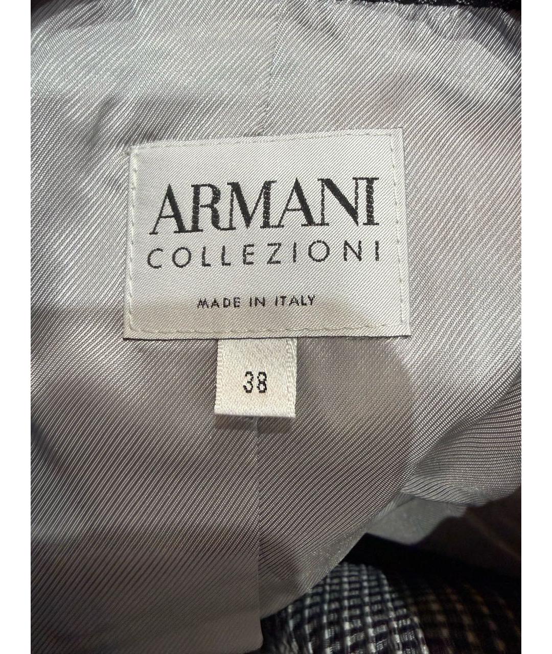 ARMANI COLLEZIONI Мульти шелковый жакет/пиджак, фото 6