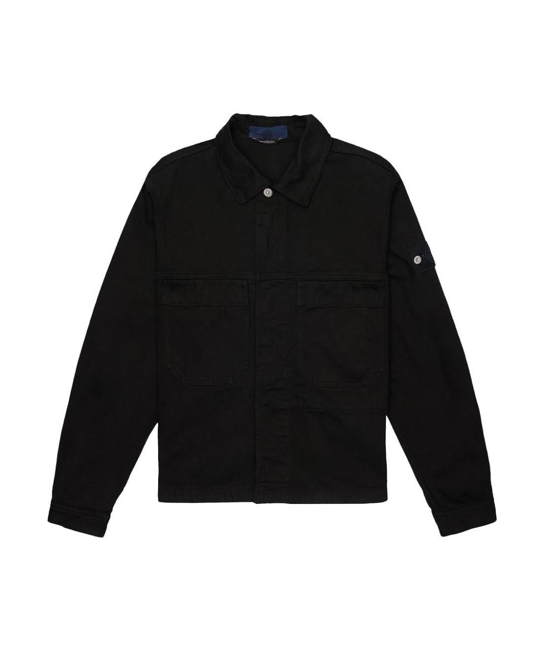 STONE ISLAND Черная деним куртка, фото 1
