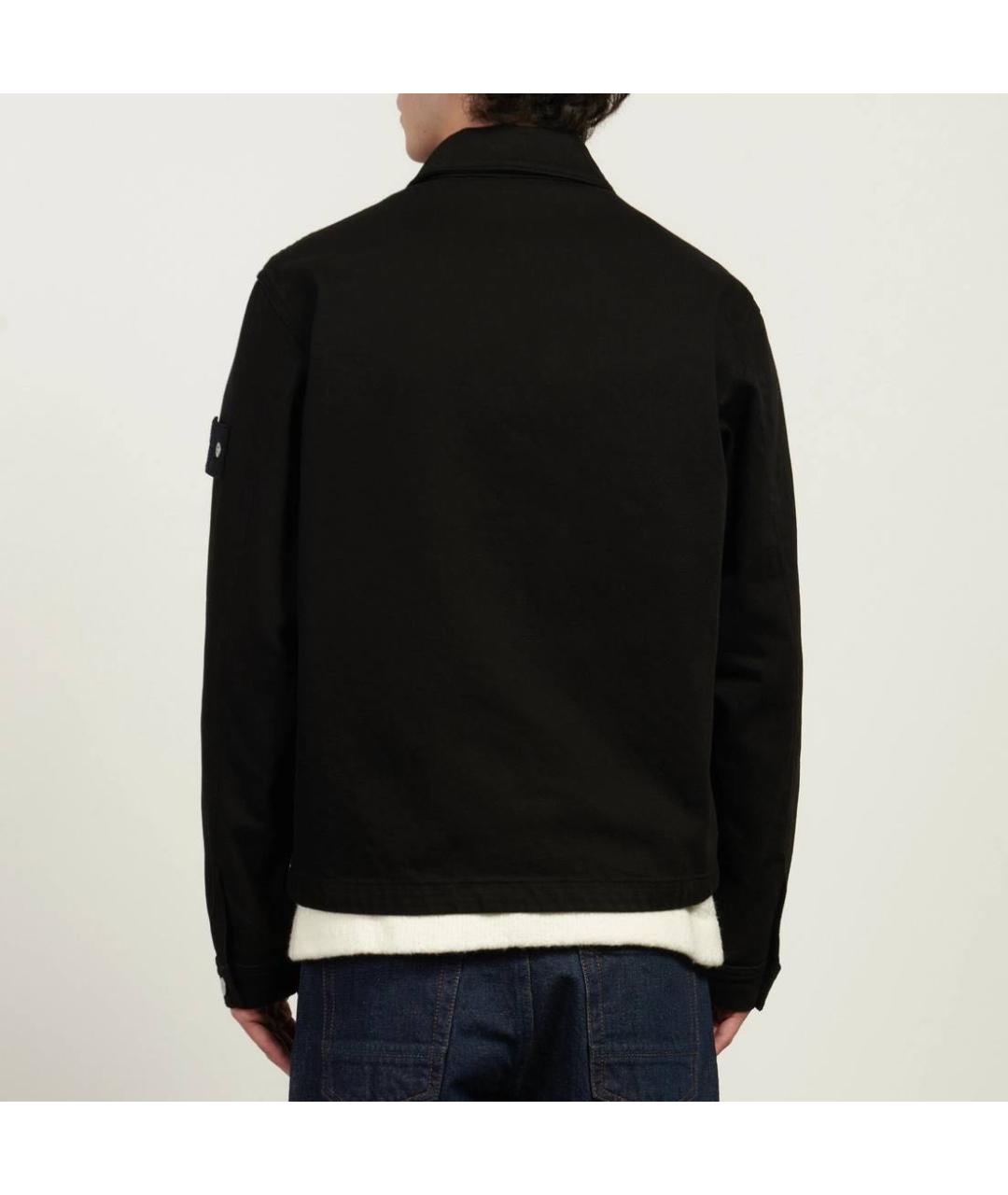 STONE ISLAND Черная деним куртка, фото 2