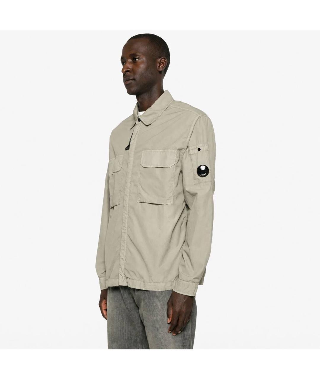 CP COMPANY Бежевая хлопковая куртка, фото 3