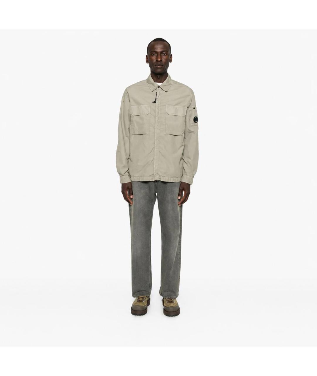 CP COMPANY Бежевая хлопковая куртка, фото 2