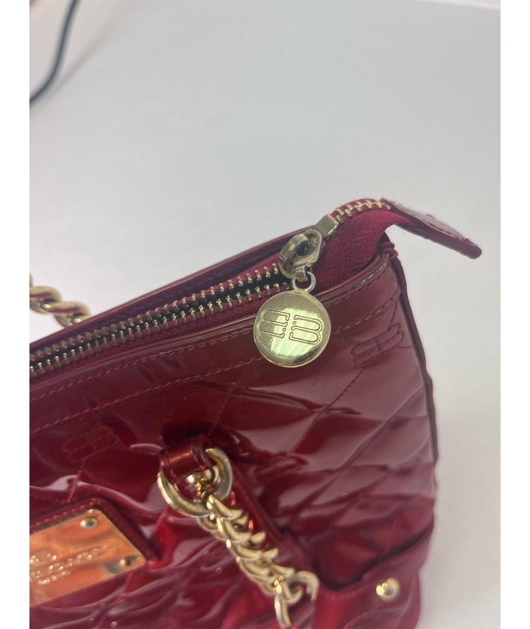 BALENCIAGA Красная сумка с короткими ручками из лакированной кожи, фото 5