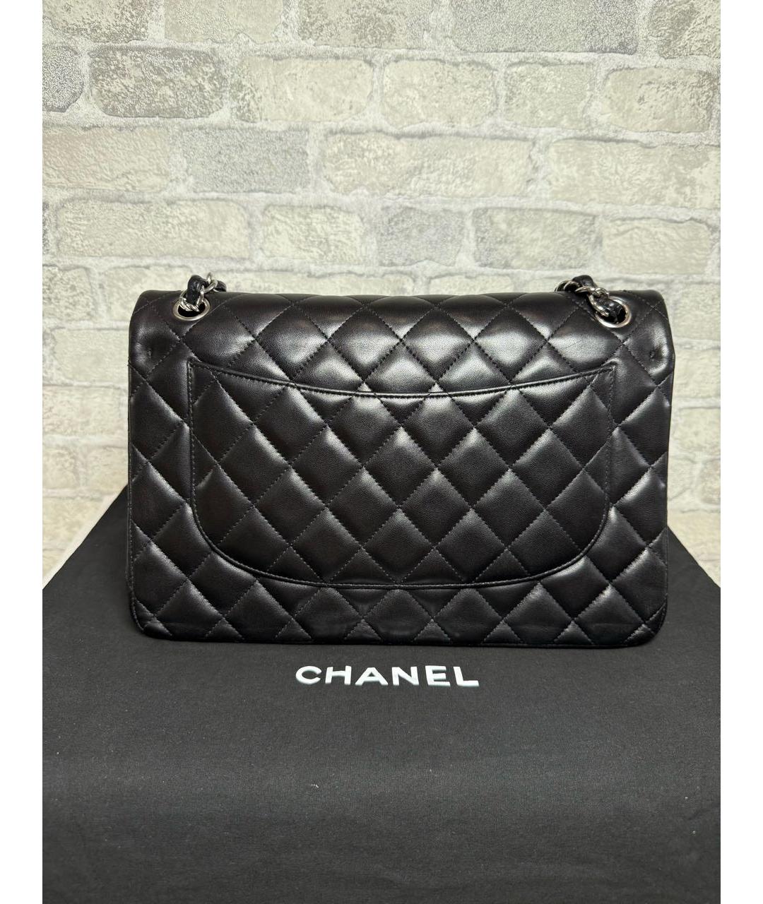 CHANEL Черная кожаная сумка через плечо, фото 4