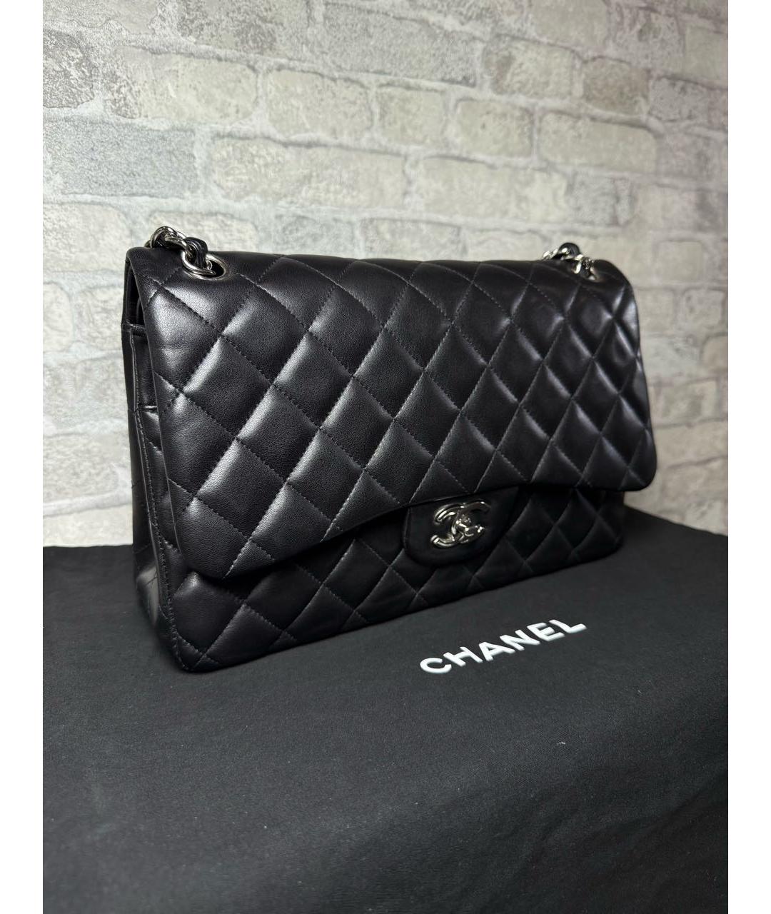 CHANEL Черная кожаная сумка через плечо, фото 2