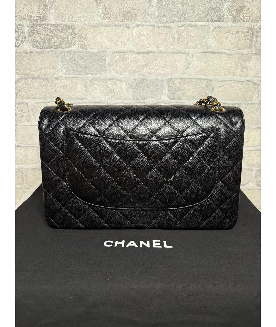 CHANEL Черная кожаная сумка через плечо, фото 4