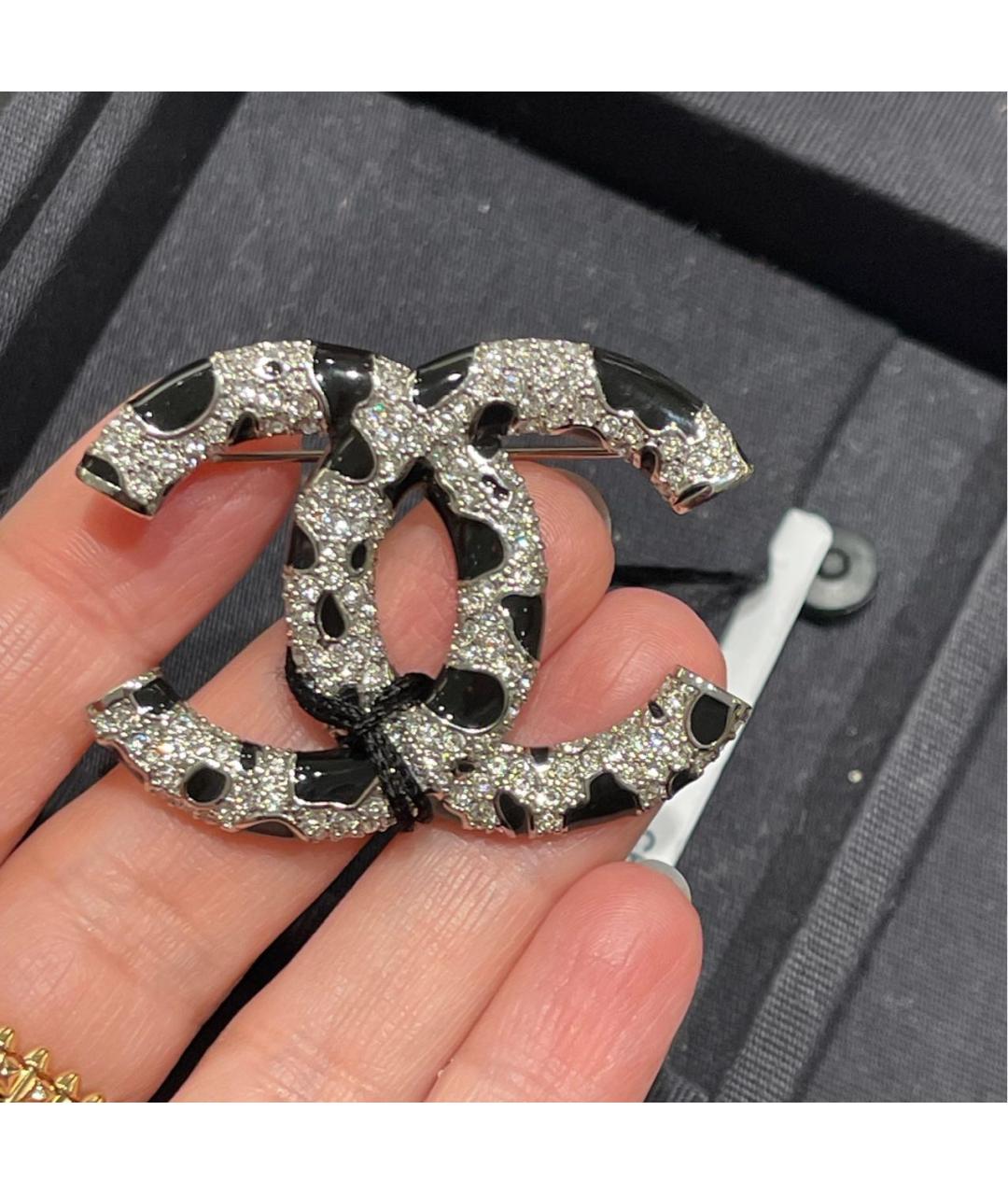 CHANEL Серебряная металлическая булавка / брошь, фото 4