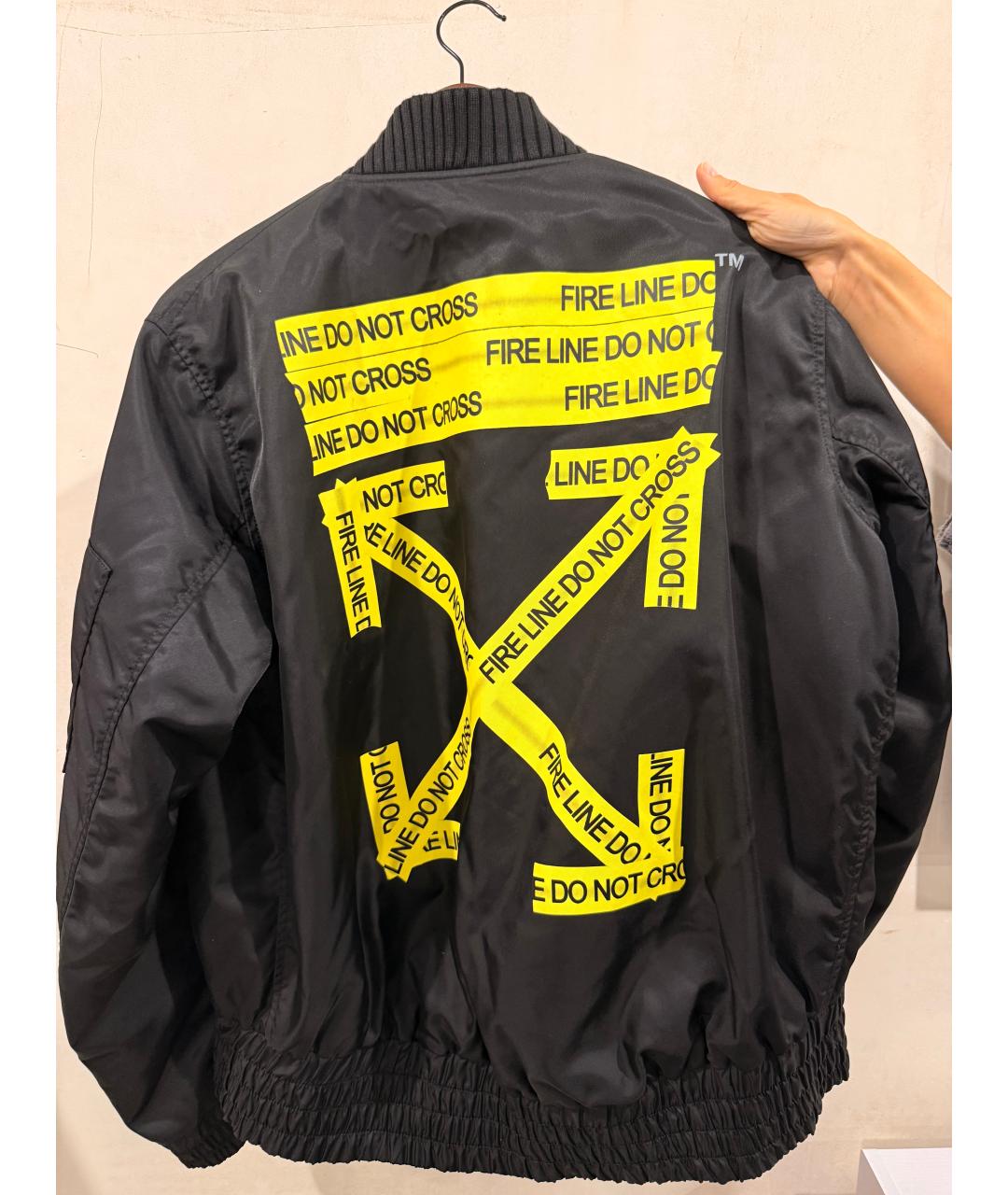 OFF-WHITE Черная полиамидовая куртка, фото 3
