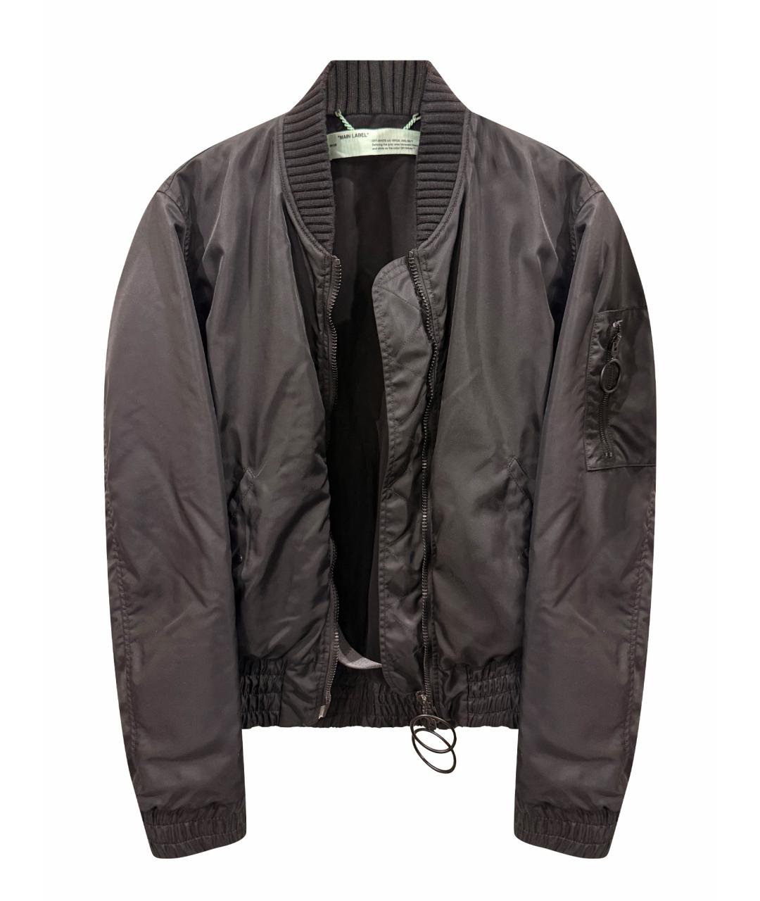 OFF-WHITE Черная полиамидовая куртка, фото 1