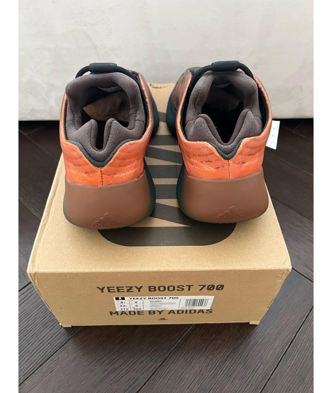 ADIDAS YEEZY Коричневые низкие кроссовки / кеды, фото 3