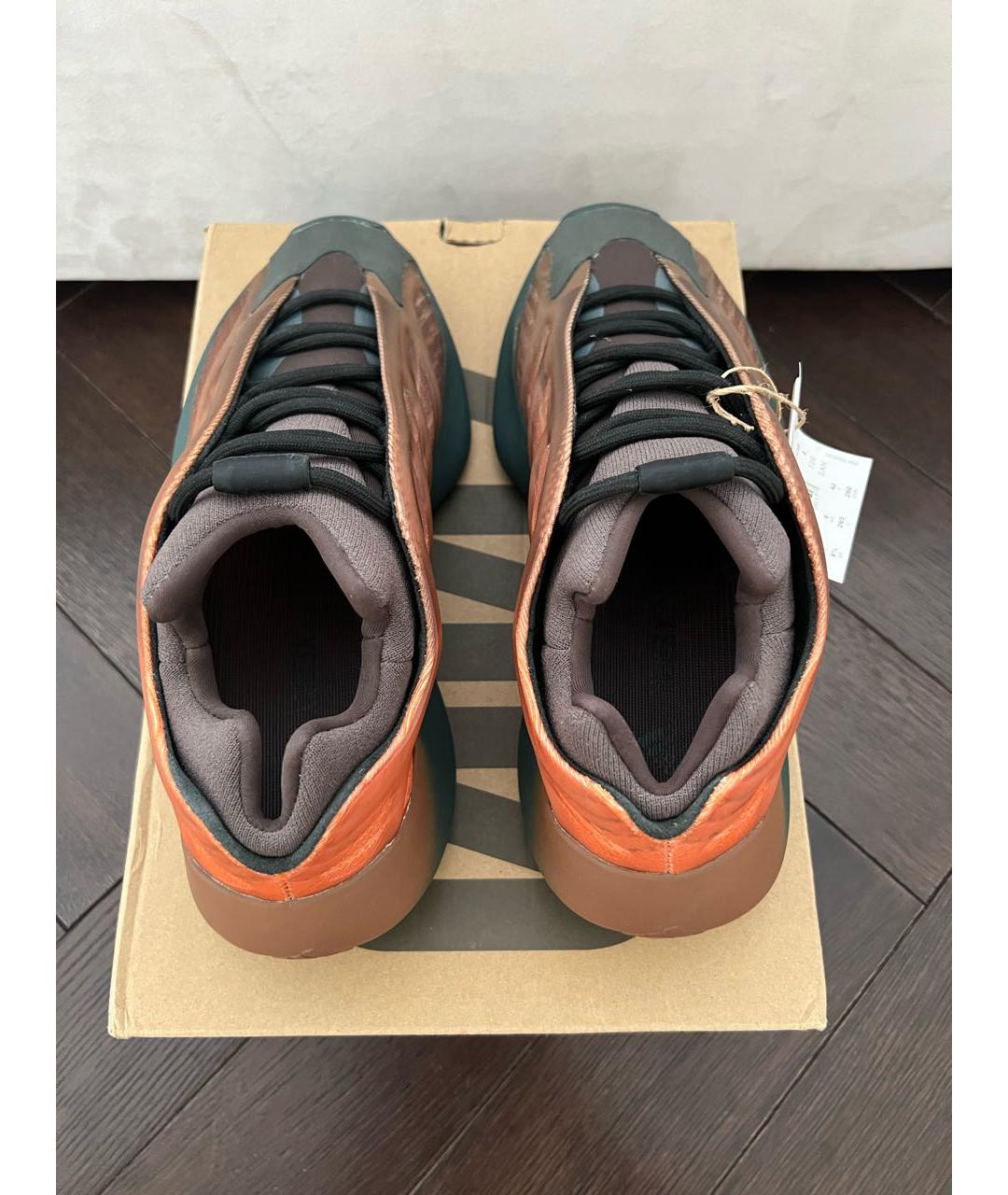 ADIDAS YEEZY Коричневые низкие кроссовки / кеды, фото 2