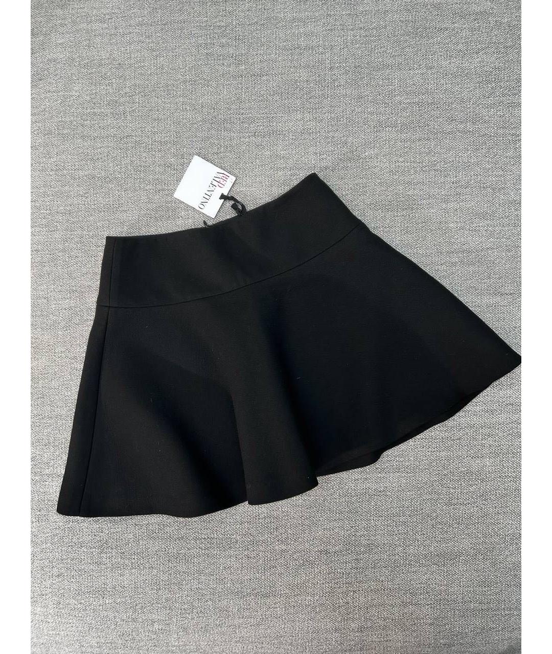RED VALENTINO Черная юбка мини, фото 2