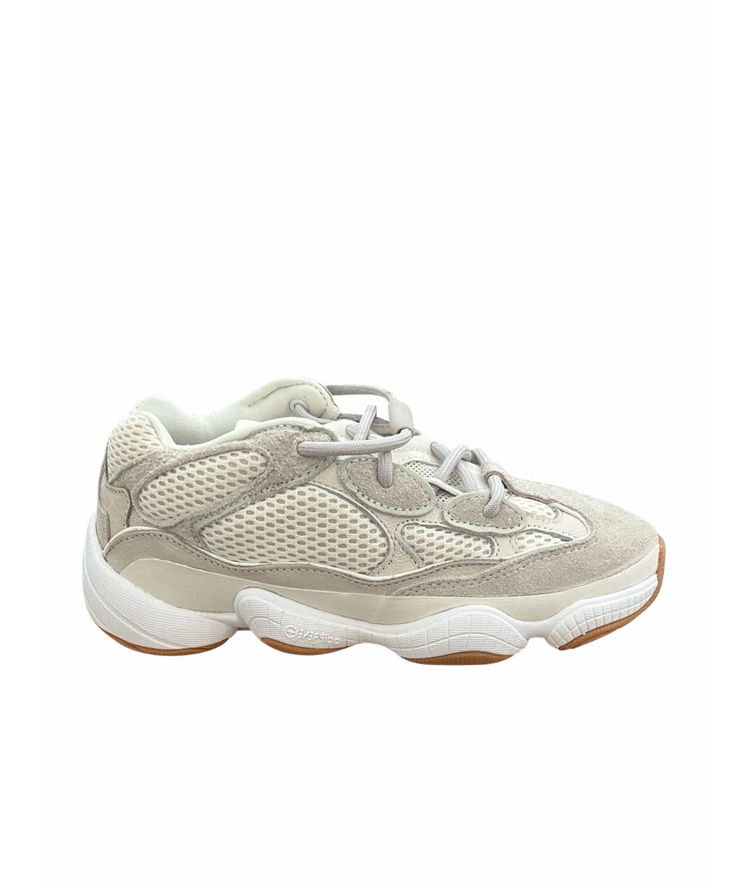 ADIDAS YEEZY Белые замшевые кроссовки, фото 1