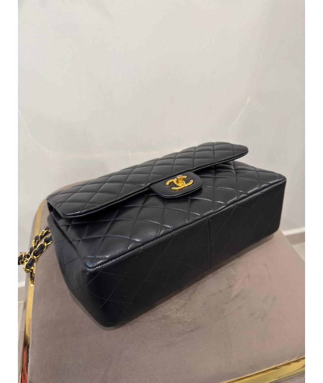 CHANEL Черная кожаная сумка через плечо, фото 4