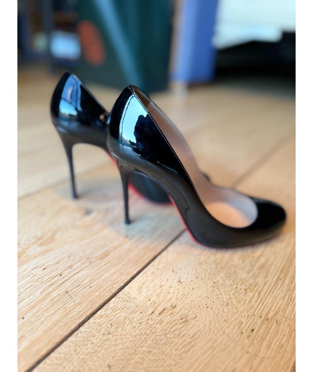 CHRISTIAN LOUBOUTIN Черные туфли из лакированной кожи, фото 7