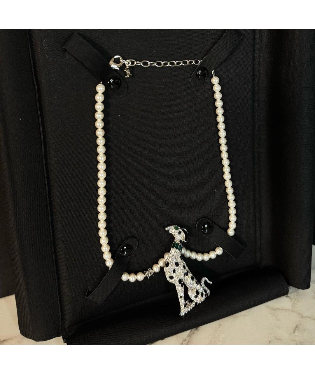 CHANEL Белое колье, фото 5