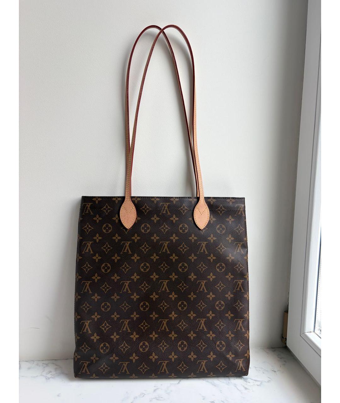 LOUIS VUITTON Коричневая сумка тоут, фото 9