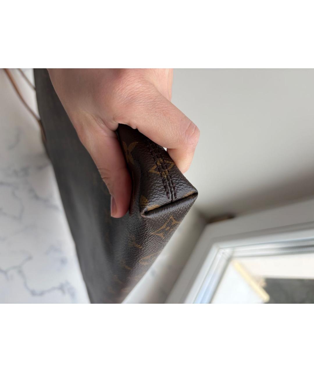 LOUIS VUITTON Коричневая сумка тоут, фото 5