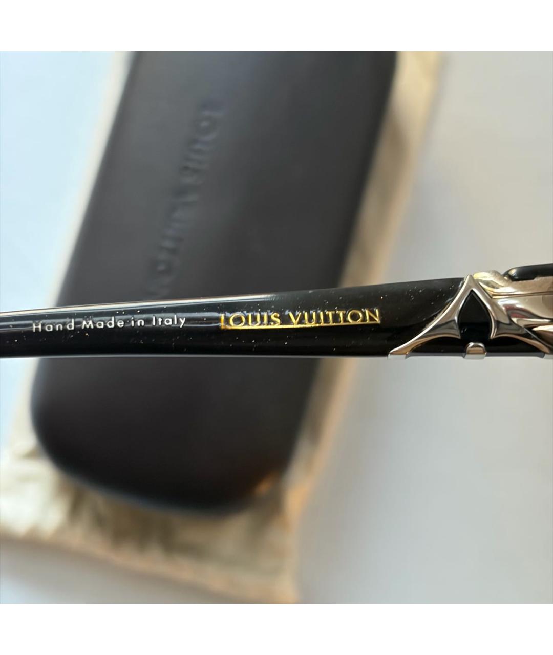 LOUIS VUITTON Черные пластиковые солнцезащитные очки, фото 5