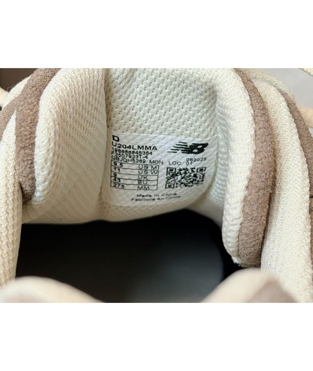 NEW BALANCE Бежевые замшевые низкие кроссовки / кеды, фото 6
