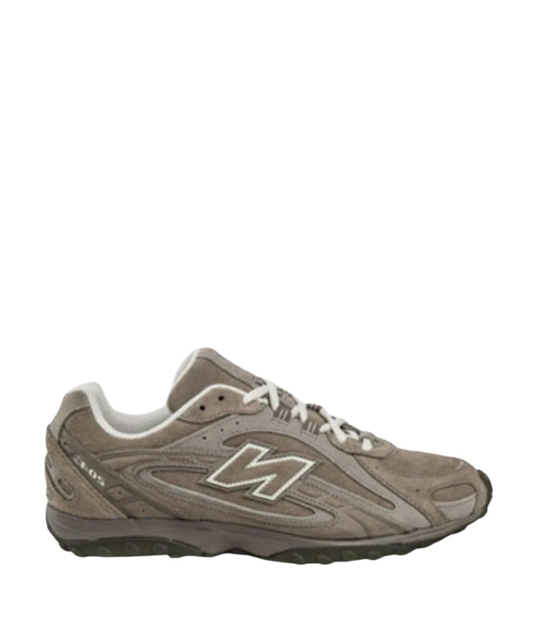 NEW BALANCE Бежевые замшевые низкие кроссовки / кеды, фото 1