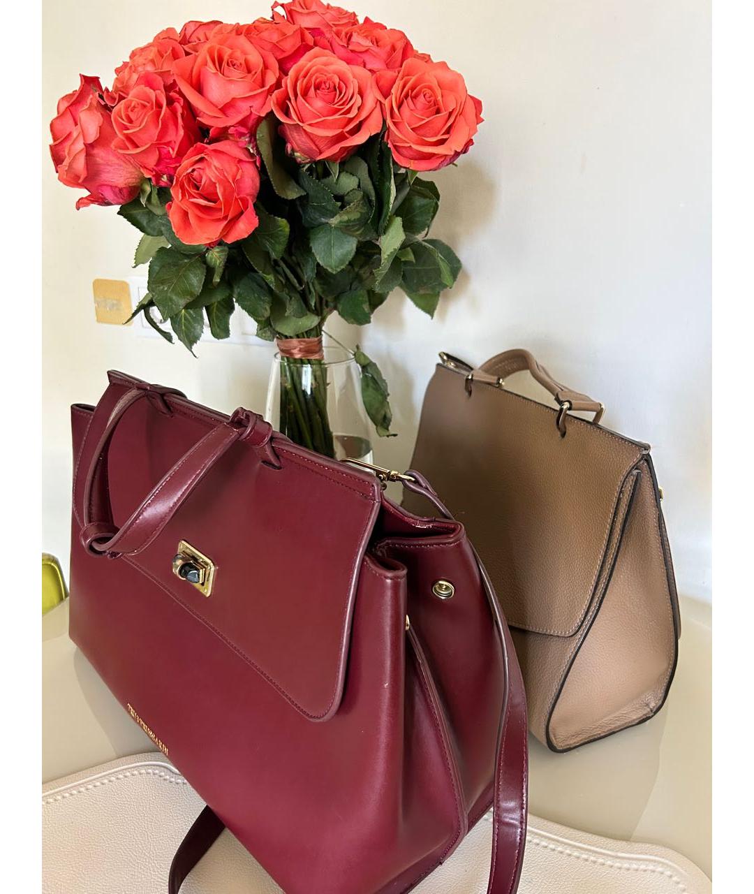 FURLA Бежевая кожаная сумка через плечо, фото 3