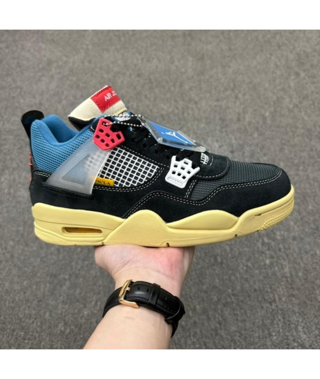 NIKE Черные замшевые высокие кроссовки / кеды, фото 2