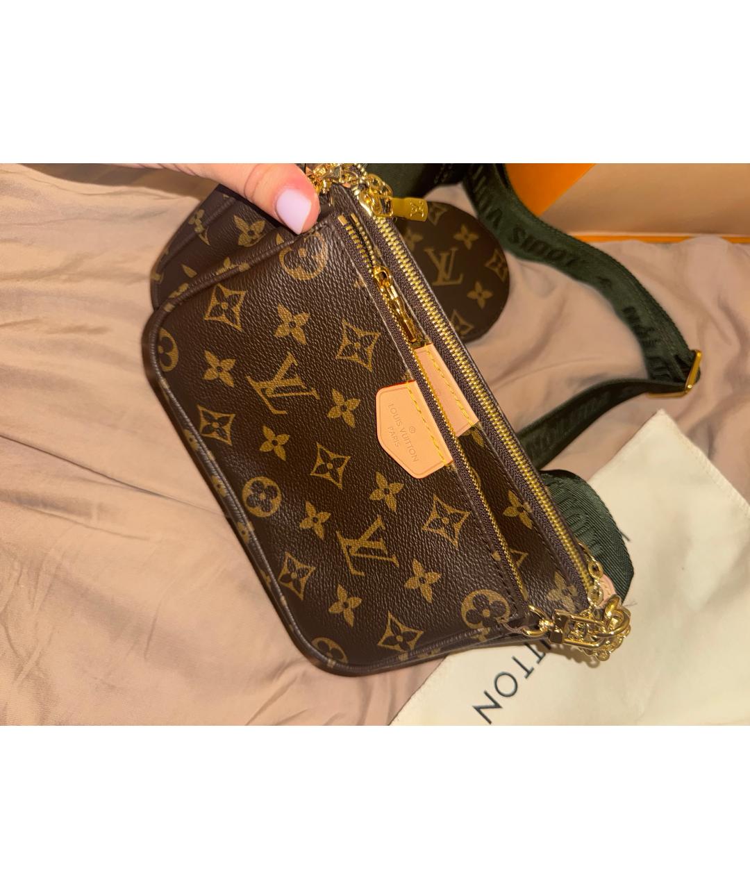 LOUIS VUITTON Коричневая сумка через плечо, фото 3