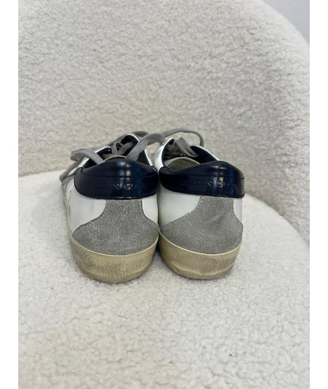 GOLDEN GOOSE Белые кожаные кеды, фото 4