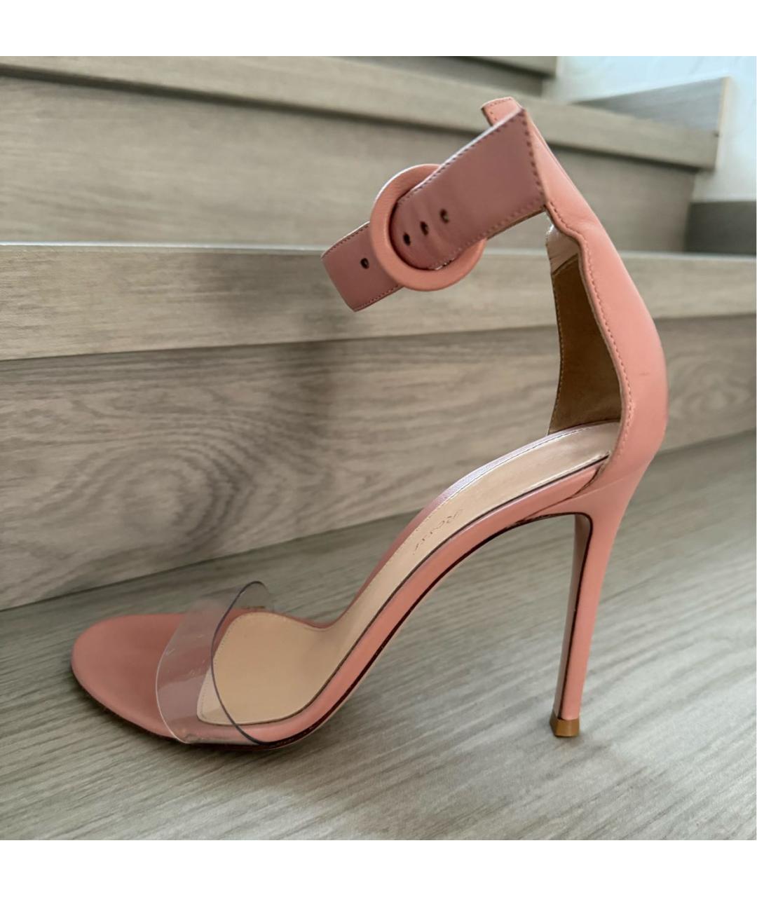 GIANVITO ROSSI Розовые босоножки, фото 7
