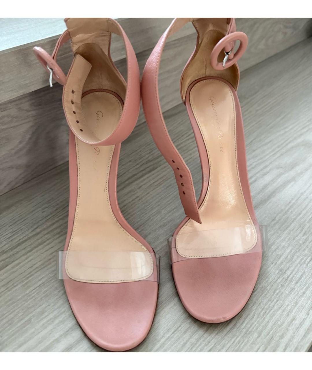 GIANVITO ROSSI Розовые босоножки, фото 2
