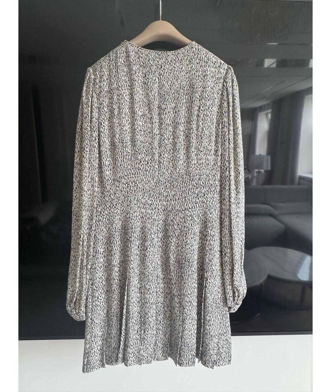 SAINT LAURENT Черное вискозное повседневное платье, фото 2