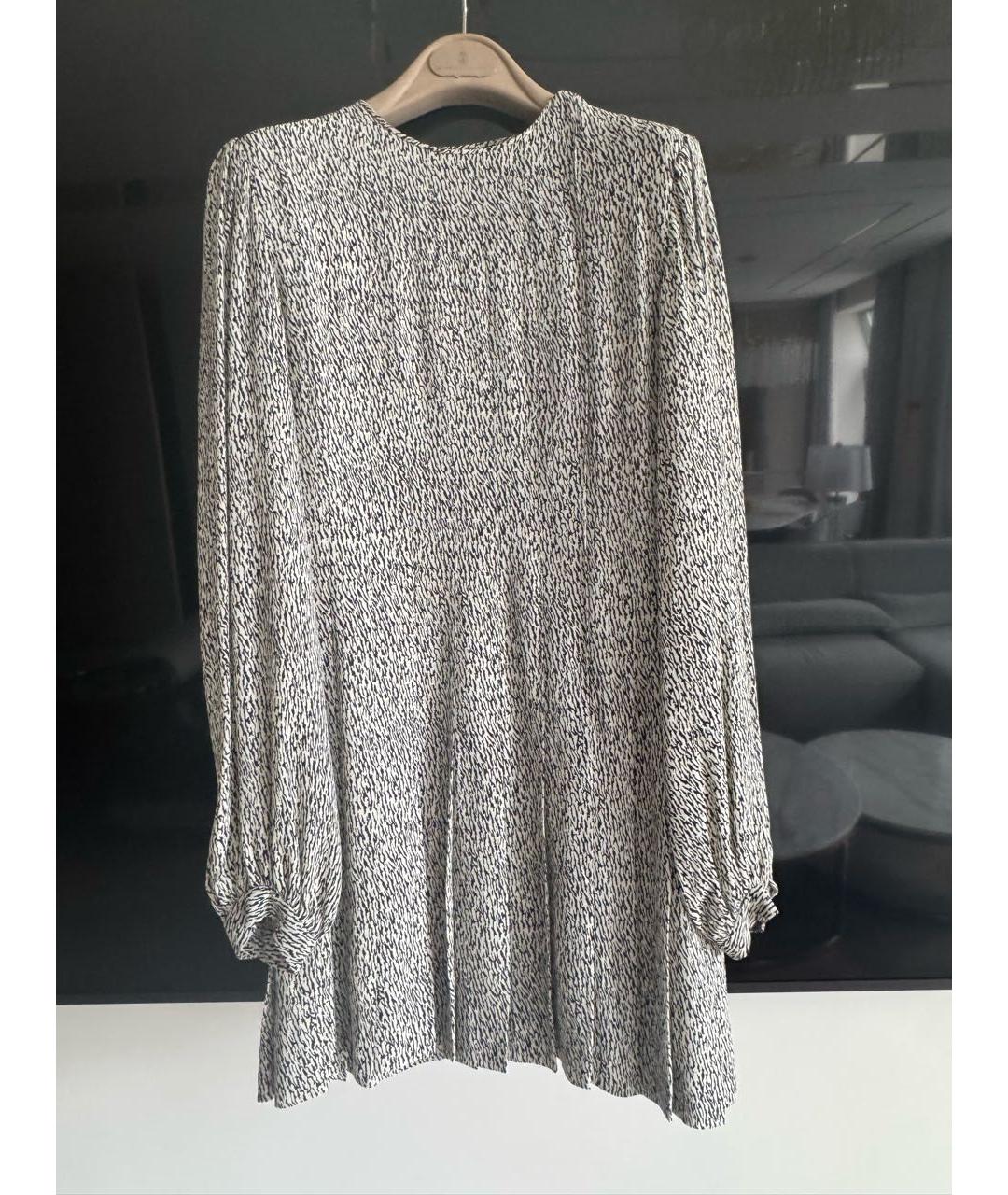 SAINT LAURENT Черное вискозное повседневное платье, фото 9