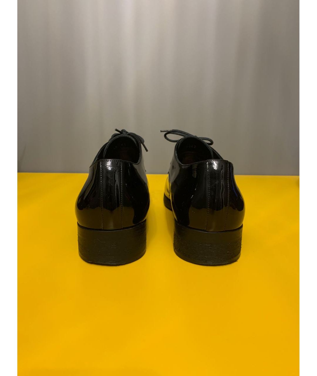 BALENCIAGA Черные туфли из лакированной кожи, фото 4